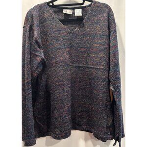 Faded Glory Women's Multicolor Long Sleeve Knit Sweater Size 22W/24W